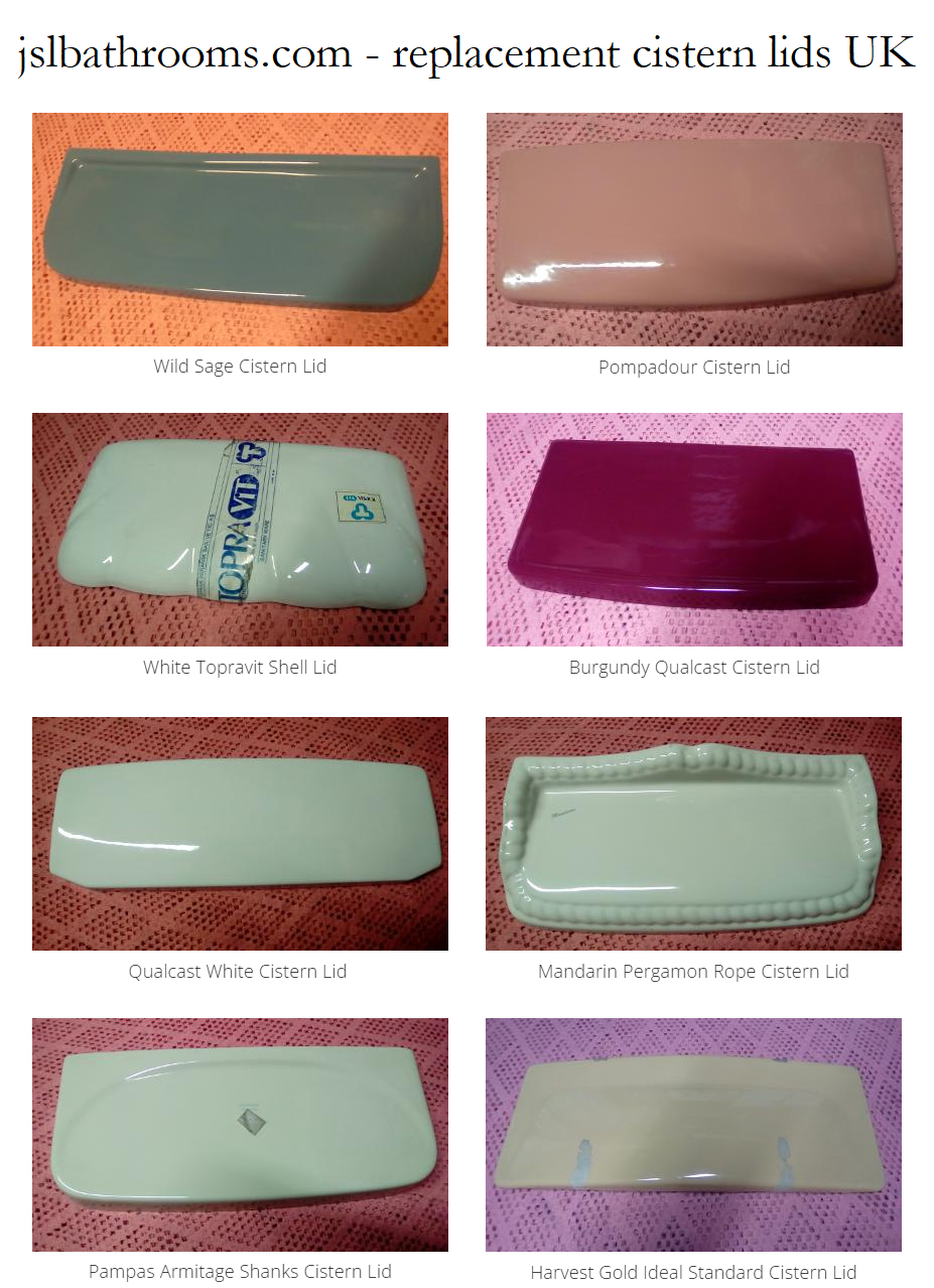 Toilet Cistern Lids Spare Ceramic Tank Tops. Low UK Prices